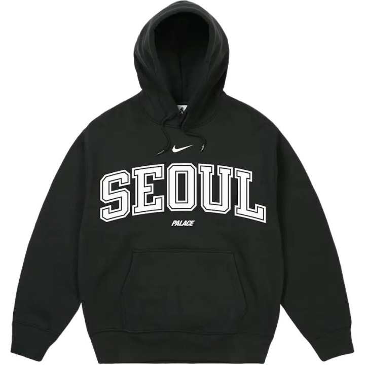 Nike Nike X PALACE Sweatshirts Unisex Black Hooded Non Detachable Moderate
