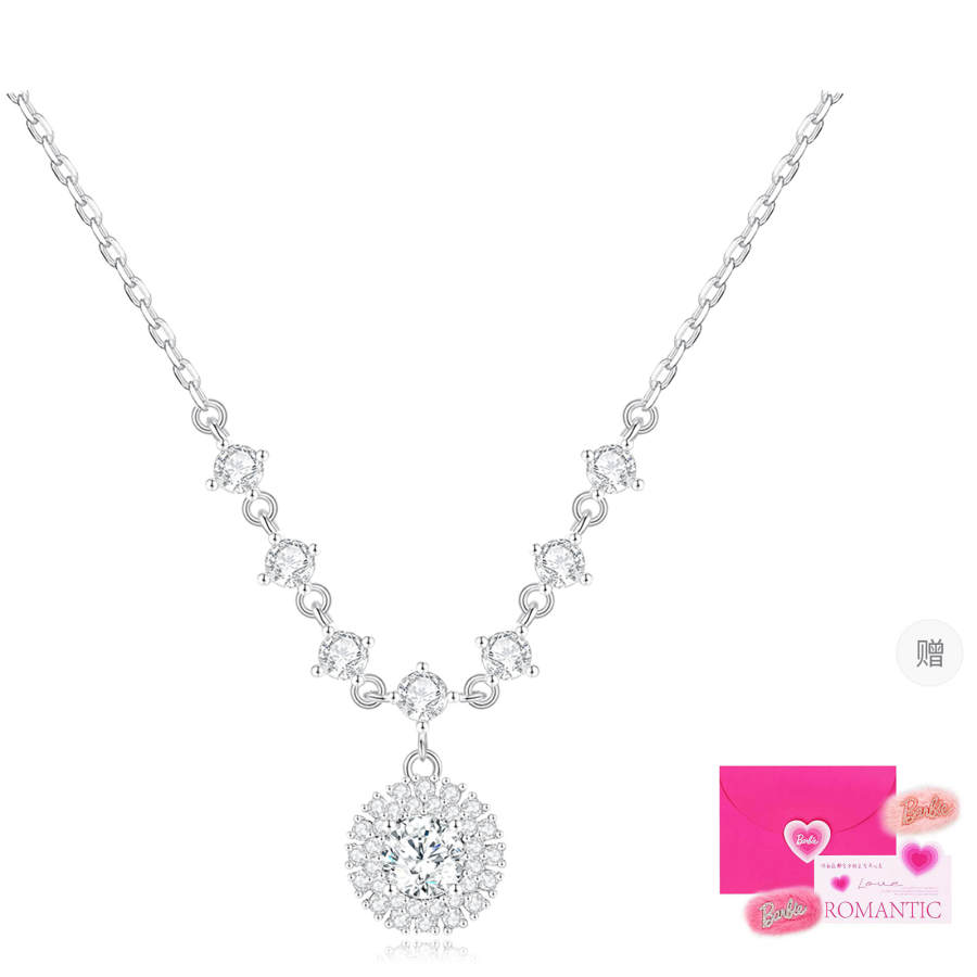 Barbie Clear Quartz Necklaces Women's
