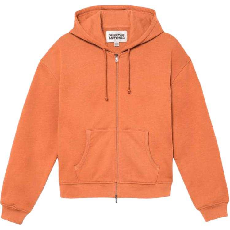 ZARA Bad Bunny Sweatshirts Men's Orange Hooded Non Detachable Moderate