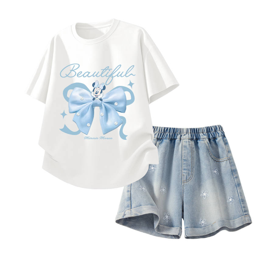 Disney Kids Casual Sportswear Crew Neck Thin Stretch Breathable