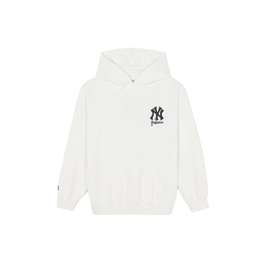 MLB New York Yankees Sweatshirts Unisex New York Yankees/Ivory Hooded Non Detachable Moderate