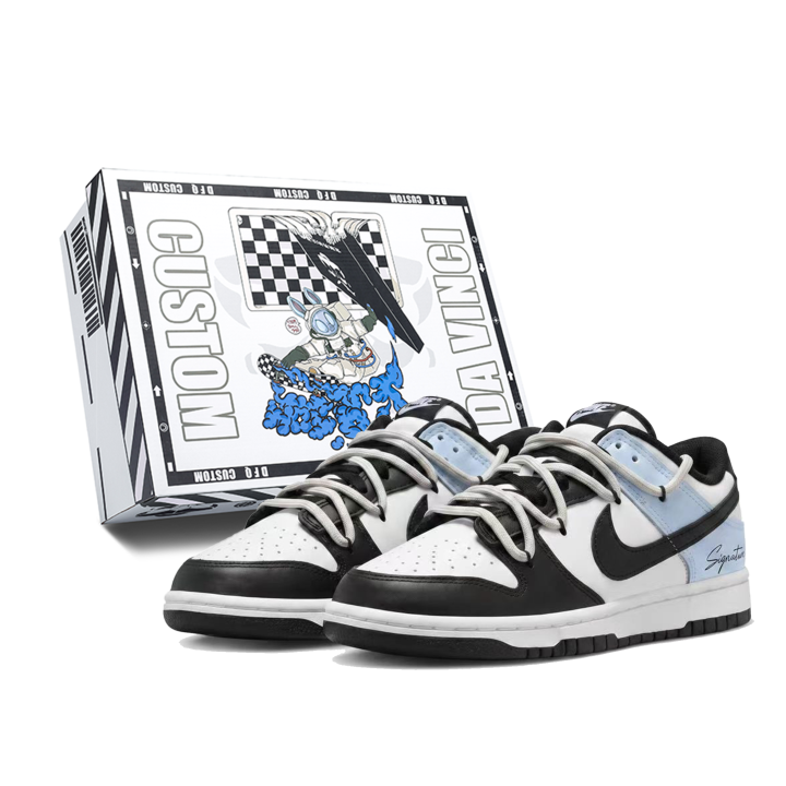Nike Nike Dunk Skateboard Shoes Unisex Low Top Blue Black White