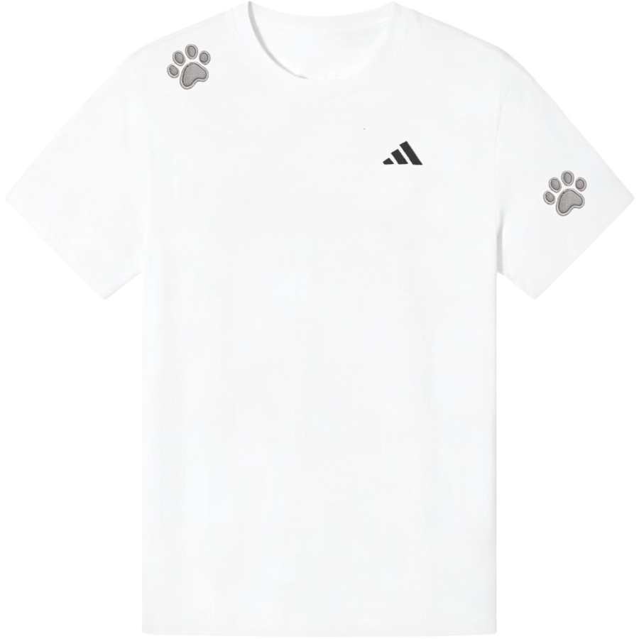 Adidas Adidas Tennis T Shirts Men's White Crew Neck Moderate