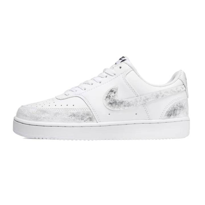 Nike Nike Court Vision 1 Skateboard Shoes Women's Low Top White/Gray/Black