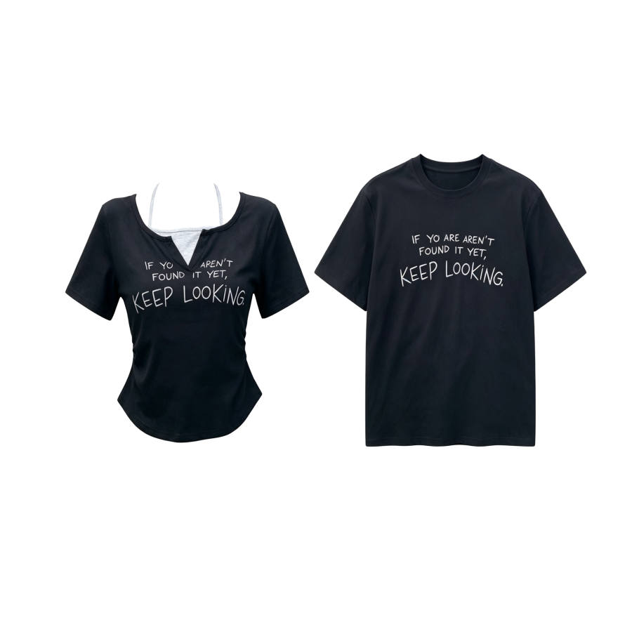 TUSHIFEI Couple Sets Women's Crew Neck Moderate