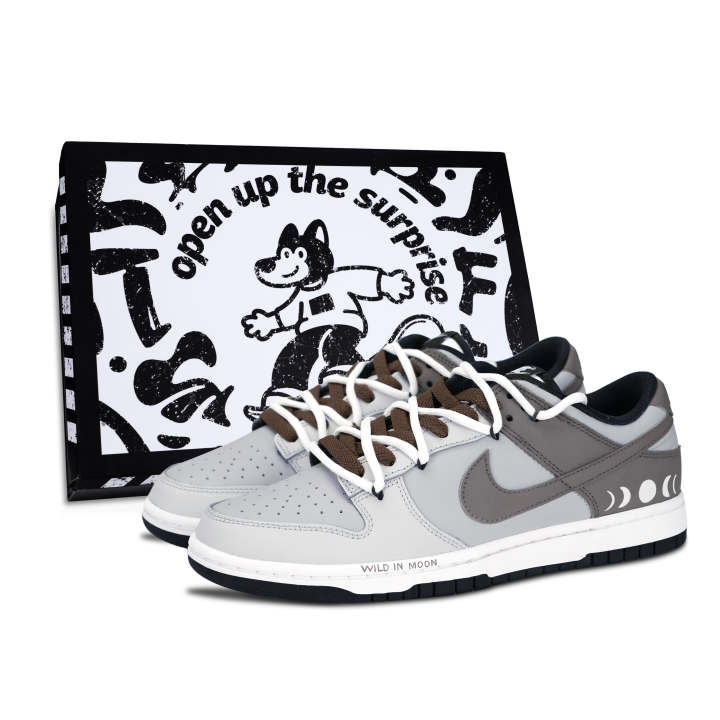 Nike Nike Dunk Skateboard Shoes Unisex Low Top White/Gray