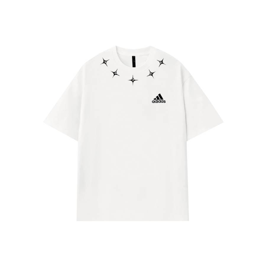 Adidas Adidas MUST HAVES T Shirts Unisex White Four Pointed Star Crew Neck Moderate