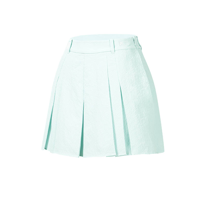 FILA Golf Casual Short Skirts Women's Elegant Blue Moderate Short Skirt Pleated Skirt