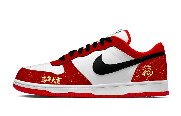 Nike Nike Big Skateboard Shoes Unisex Low Top White/Red