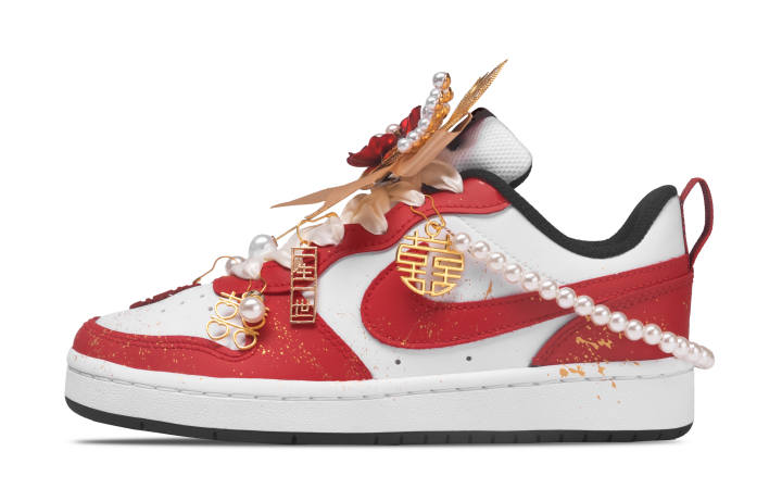 Nike Nike Court Borough Skateboard Shoes Unisex Low Top Red