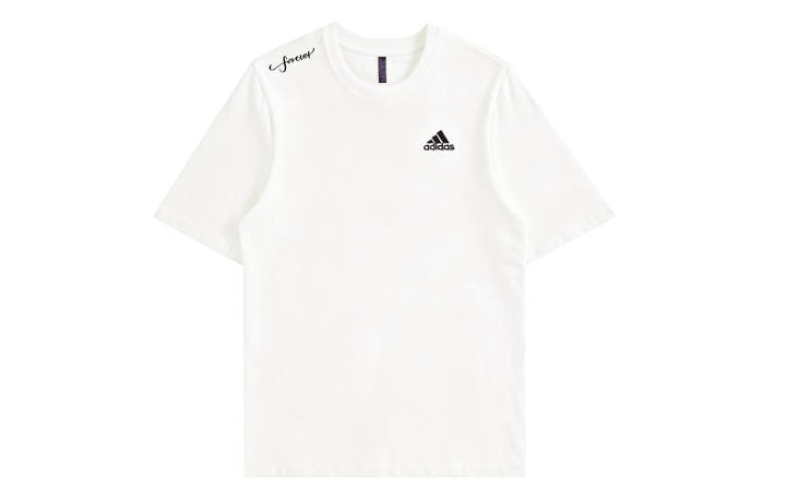 Adidas Adidas MUST HAVES T Shirts Unisex Ecru Crew Neck Moderate