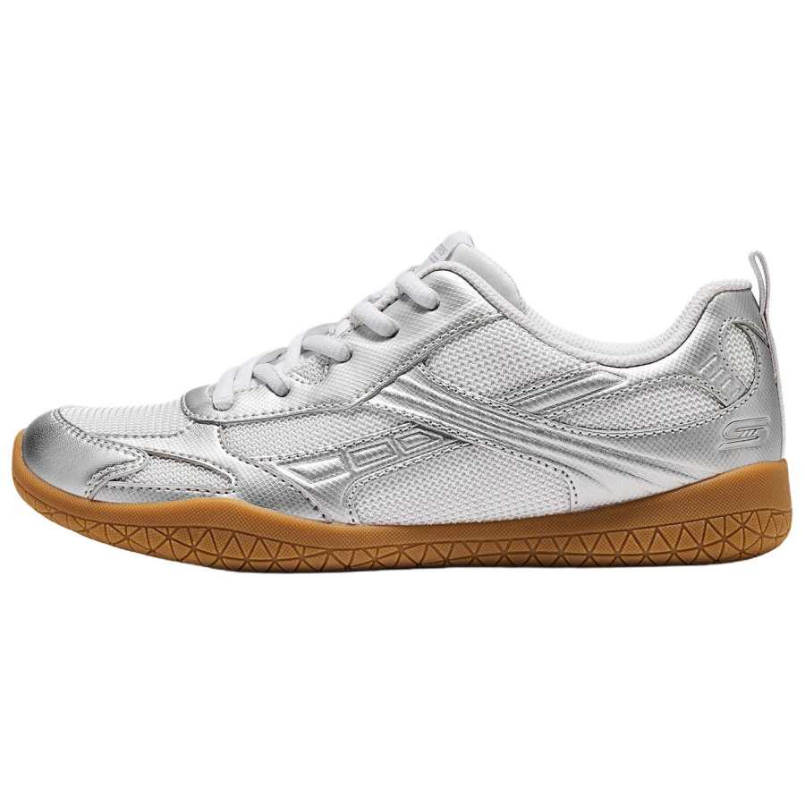 Skechers Bob's SPORT Skateboard Shoes Women's Low Top Silver