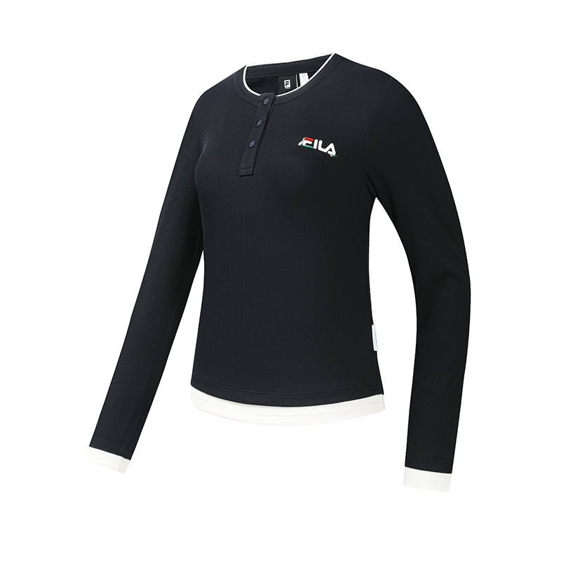 FILA T Shirts Women's Legend Blue Moderate Nipped In Waist