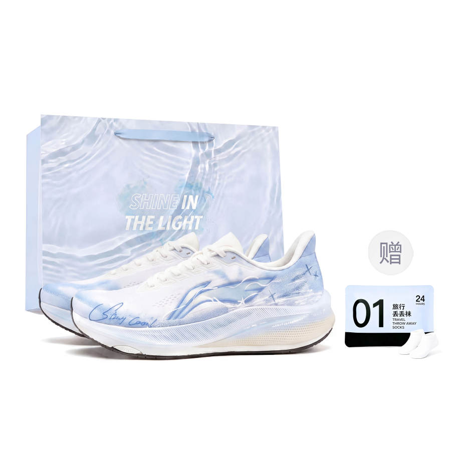 Li-Ning Li Ning Red Hare 9 Running Shoes Unisex Low Top White/Blue