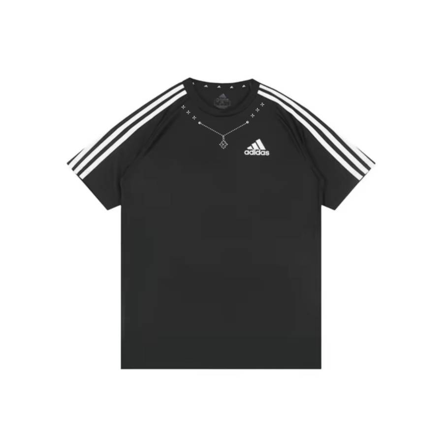 Adidas Adidas Football T Shirts Unisex Black Crew Neck Moderate