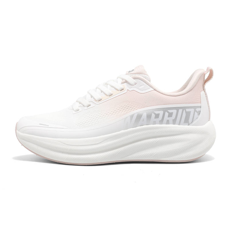WARRIOR Running Shoes Unisex Low Top White Pink, White Black Green