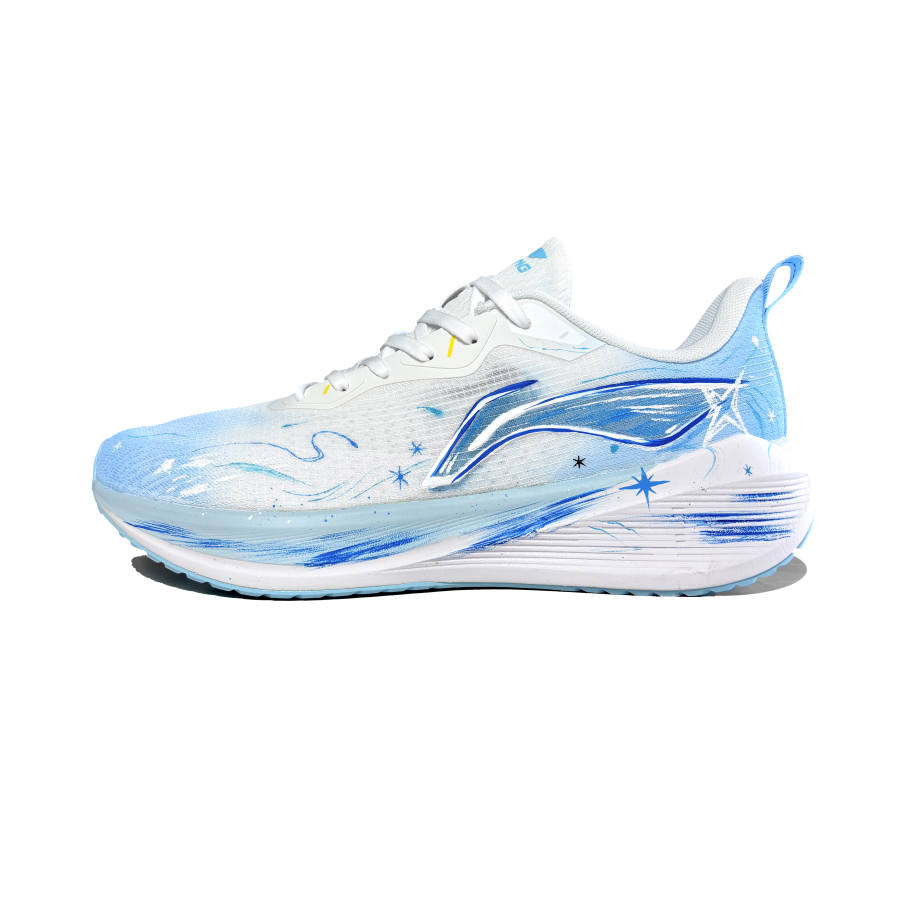 Li-Ning Li Ning Wuyue Running Shoes Men's Low Top White Blue