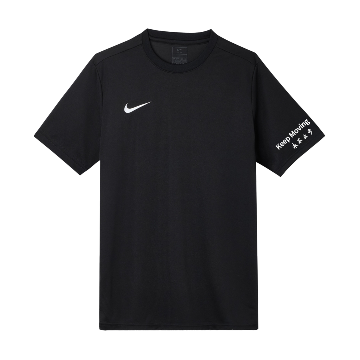 Nike Nike Dri Fit T Shirts Unisex Black Crew Neck Moderate