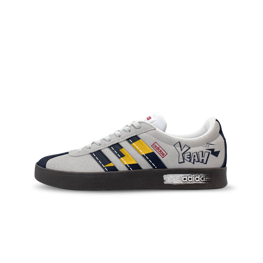 Adidas Adidas Vl Court Classic German Army Trainers Unisex Low Top Black