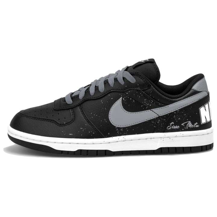 Nike Nike Big Skateboard Shoes Men's Low Top Black