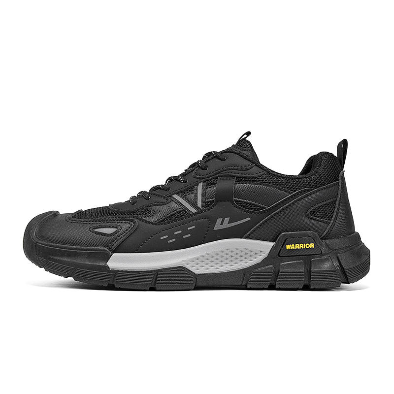 WARRIOR WARRIOR Running Shoes Men's Low Top Black & Gray & Yellow