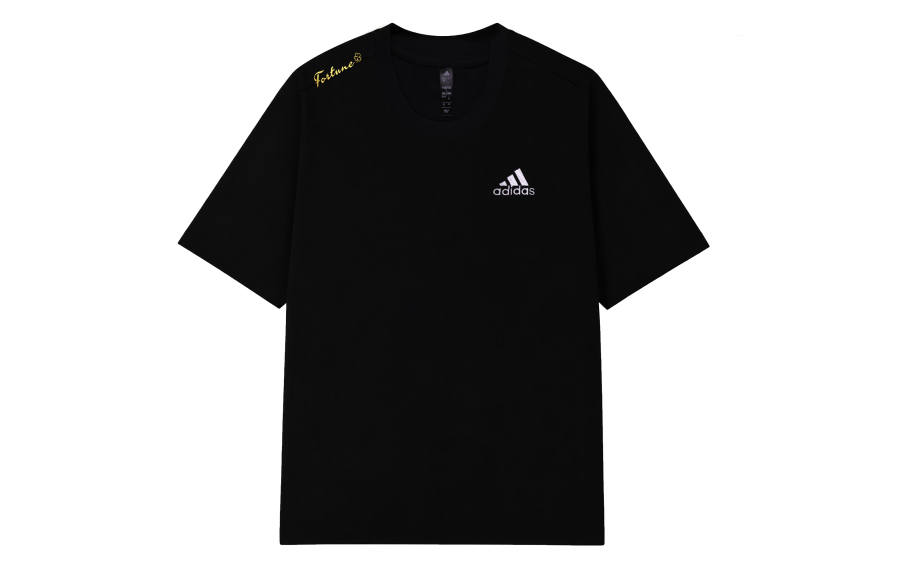 Adidas Adidas MUST HAVES T Shirts Unisex Black Crew Neck Thin Straight Fit