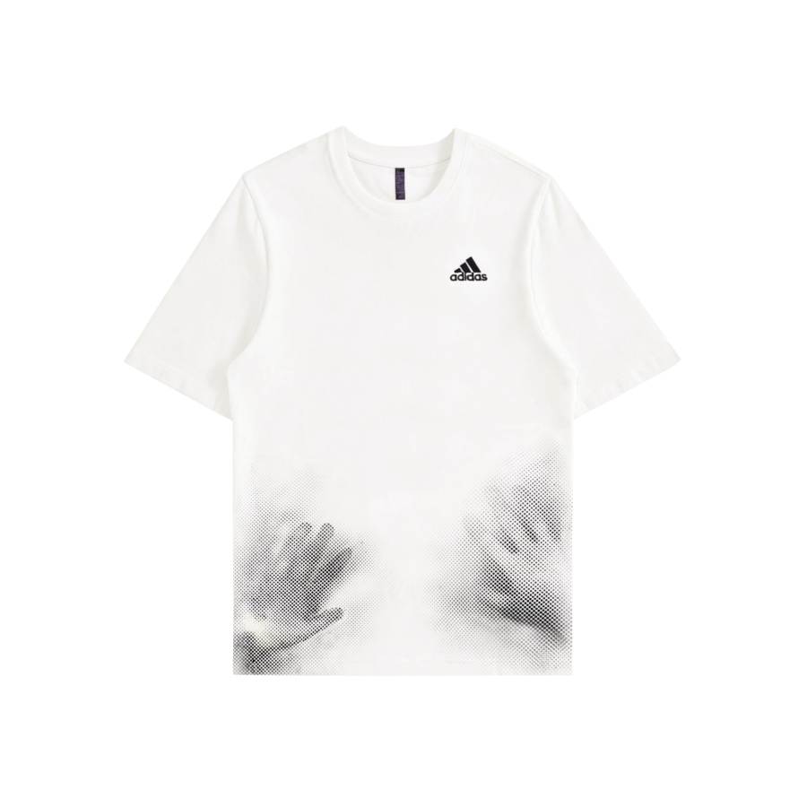 Adidas Adidas MUST HAVES T Shirts Unisex White Ultra Limit Hand Crew Neck Moderate