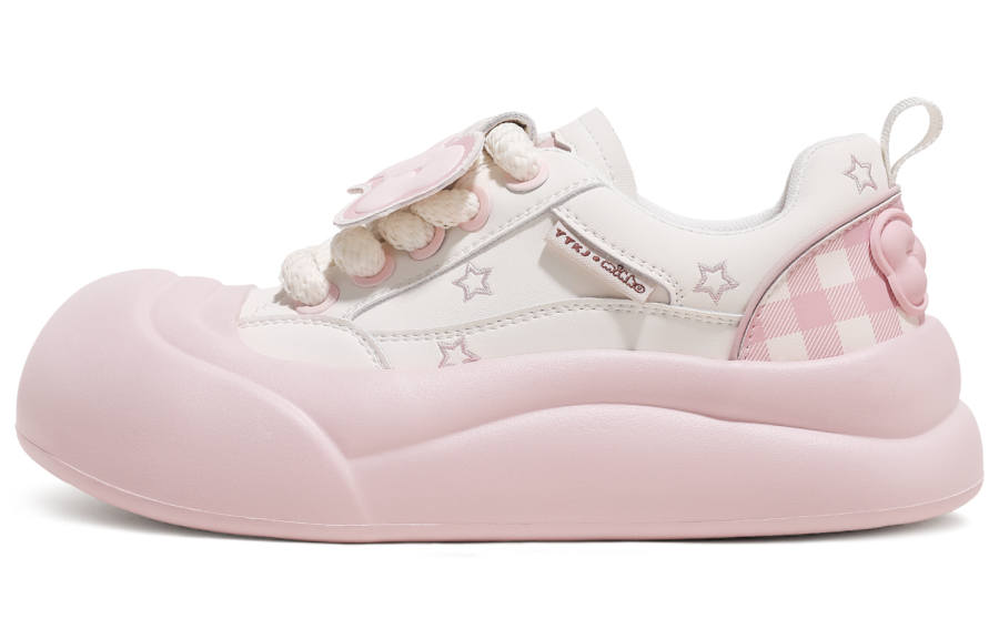 TTKJ x MIKKO ILLUSTRATIONS Summer Meowth Cute Pink Niche Design Stars Large Head Low top Casual Shoes Women's