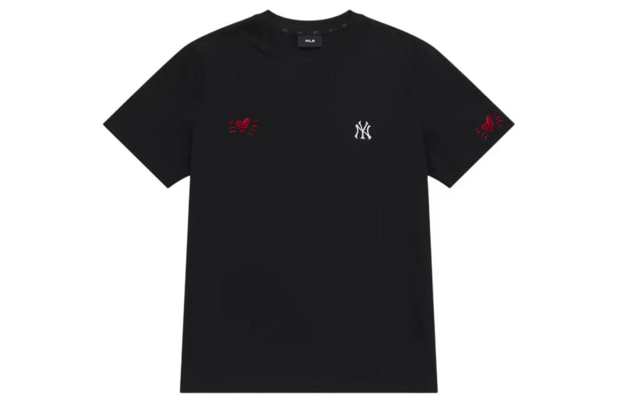 MLB MLB T Shirts Unisex Black Crew Neck Thin