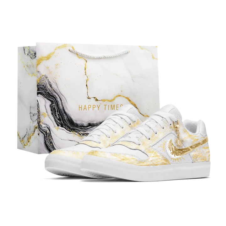 Nike Nike SB Delta Skateboard Shoes Men's Low Top Gold