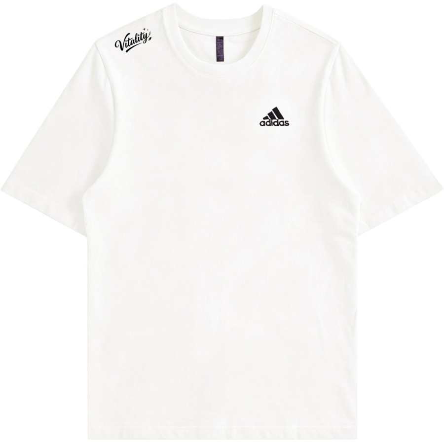 Adidas Adidas MUST HAVES T Shirts Unisex Ecru Crew Neck Moderate