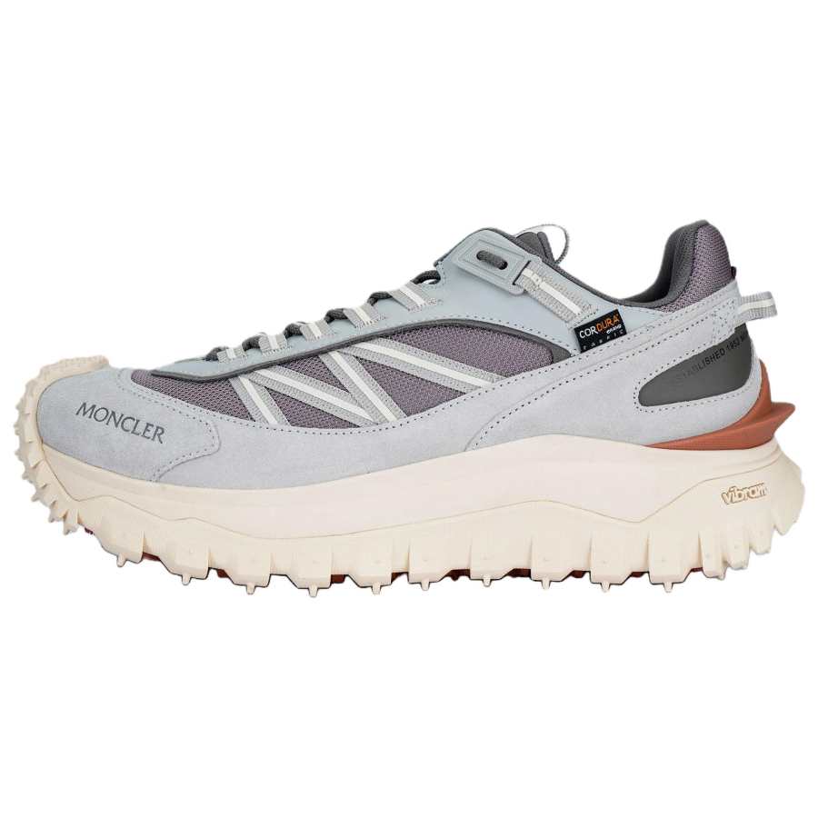 Moncler Trailgrip Leather, Suede Low top Casual Shoes Men's Gray