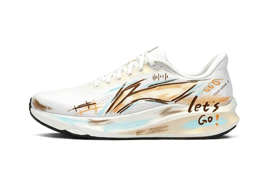Li-Ning Li Ning Red Hare 9 Running Shoes Unisex Low Top White & Yellow