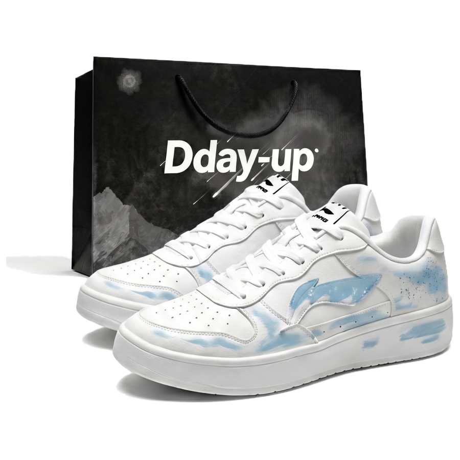 Li-Ning Li Ning Floating Boat Skateboard Shoes Men's Low Top Blue With White Lettering