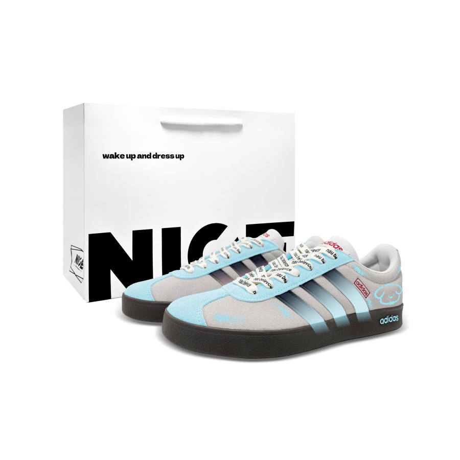 Adidas Adidas Vl Court Classic German Army Trainers Unisex Low Top Blue