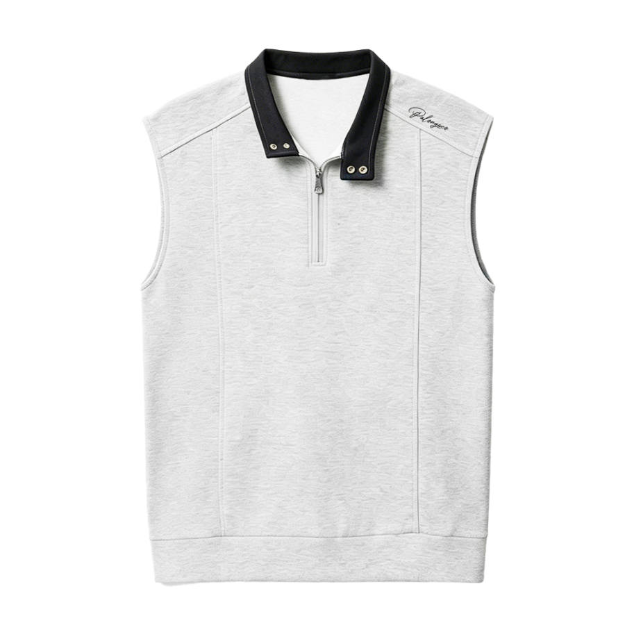 PAL ONGACO Tank Tops Unisex Half Open Collar Moderate Straight Fit