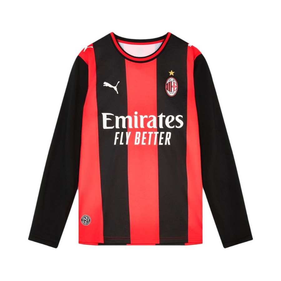 PUMA AC Beige Blue Soccer Jerseys Men's Black Red Crew Neck Moderate