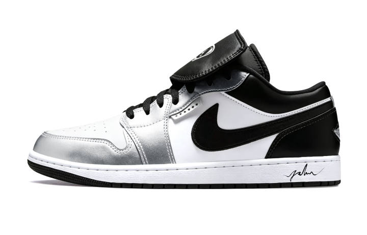 Jordan Jordan Air Jordan 1 Basketball Shoes Unisex Low Top Silver