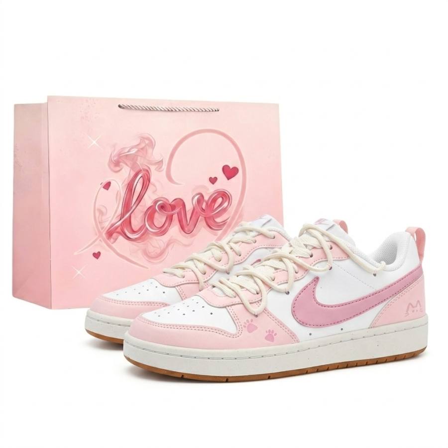 Nike Nike Court Borough Low top Skateboard Shoes Unisex Pink