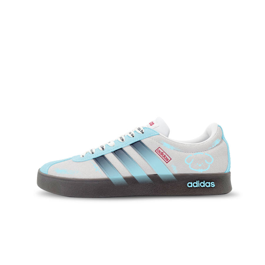 Adidas Adidas Vl Court Classic German Army Trainers Unisex Low Top Blue