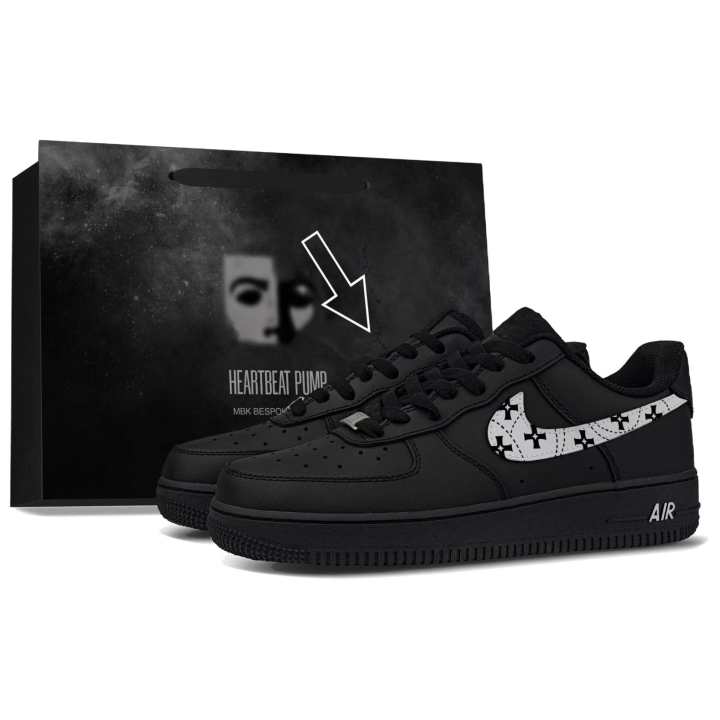 Nike Nike Air Force 1 Skateboard Shoes Unisex Low Top Black White