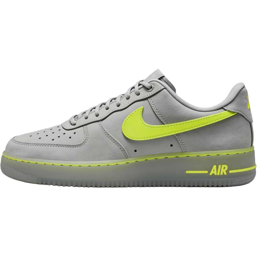 Nike Nike Air Force 1 Skateboard Shoes Men's Low Top Gray Neon Yellow Green