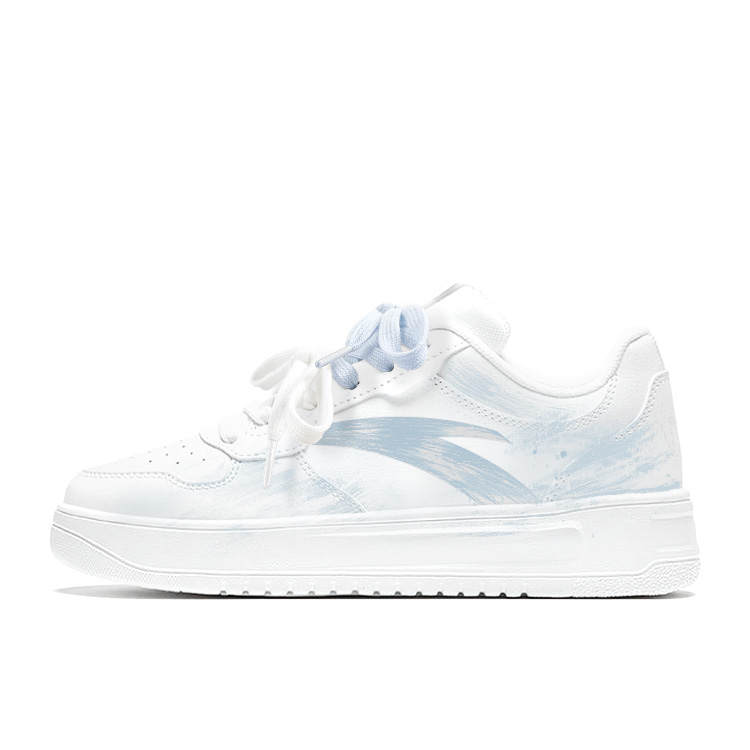 ANTA Easy Skateboard Shoes Women's Low Top White Blue