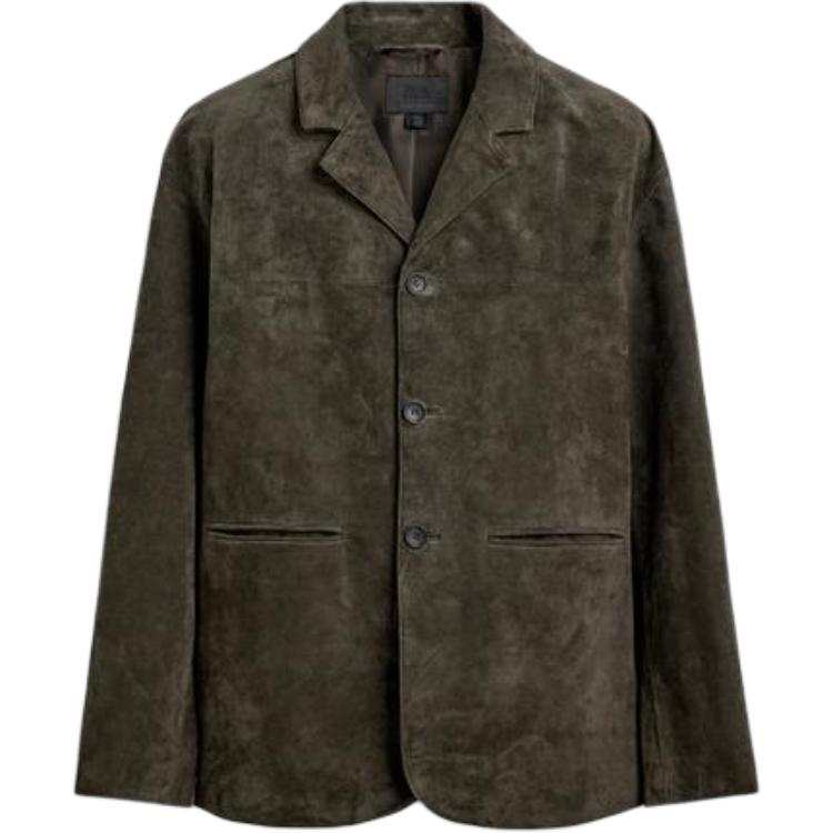 ZARA Business Suits Men's Khaki Lapel Moderate Other