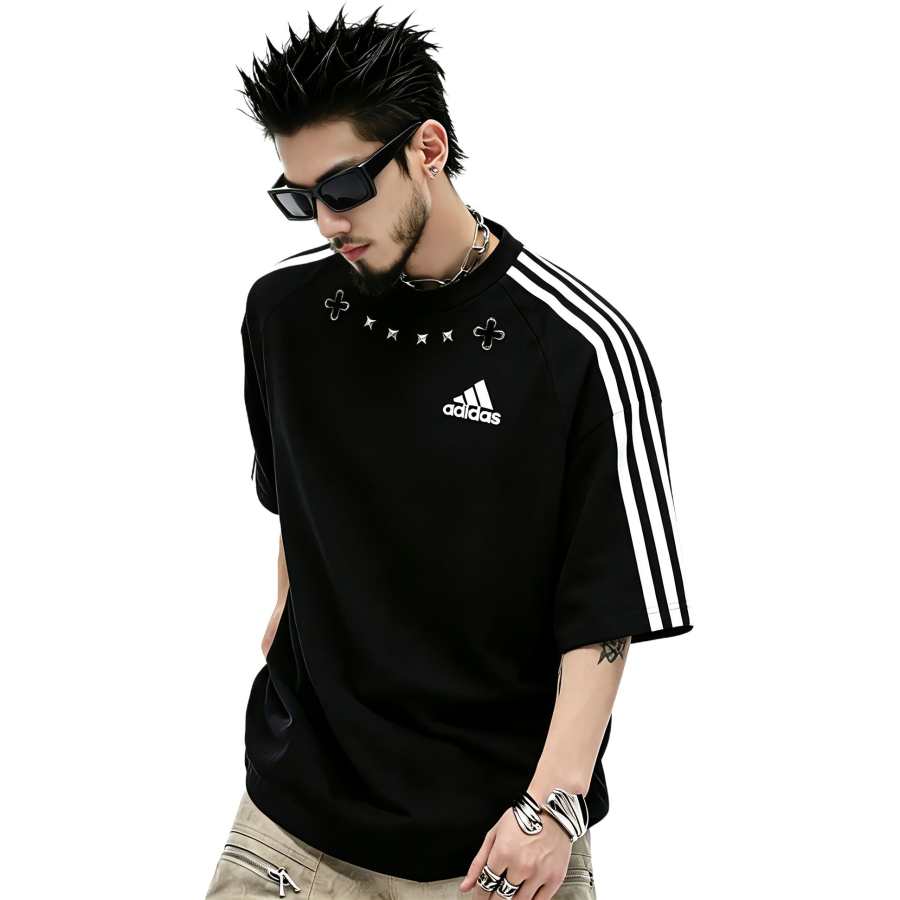 Adidas Adidas MUST HAVES T Shirts Unisex Black White Crew Neck Moderate