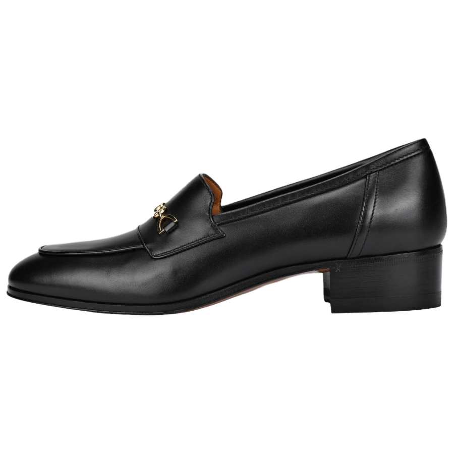 GUCCI Horsebit Interlocking Casual Shoes Women's Black