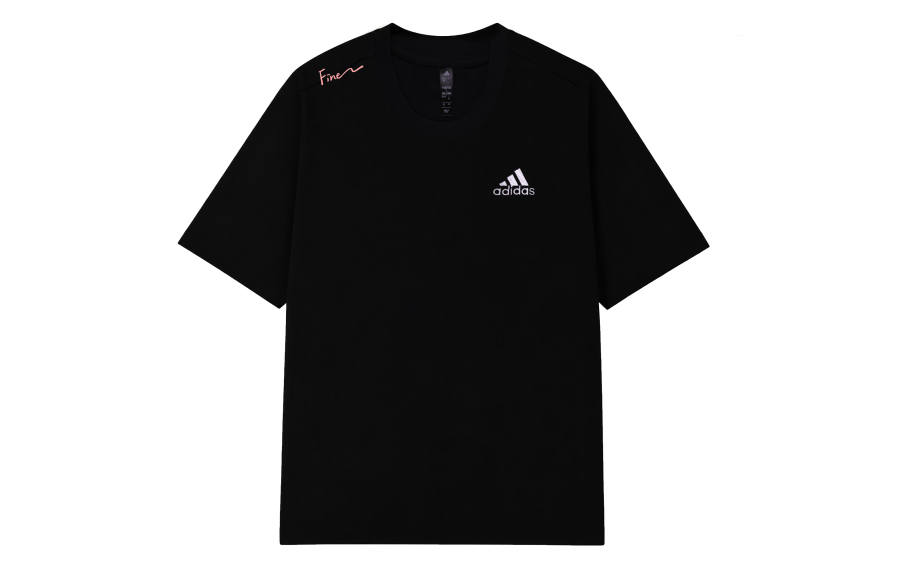 Adidas Adidas MUST HAVES T Shirts Unisex Black Crew Neck Thin Straight Fit