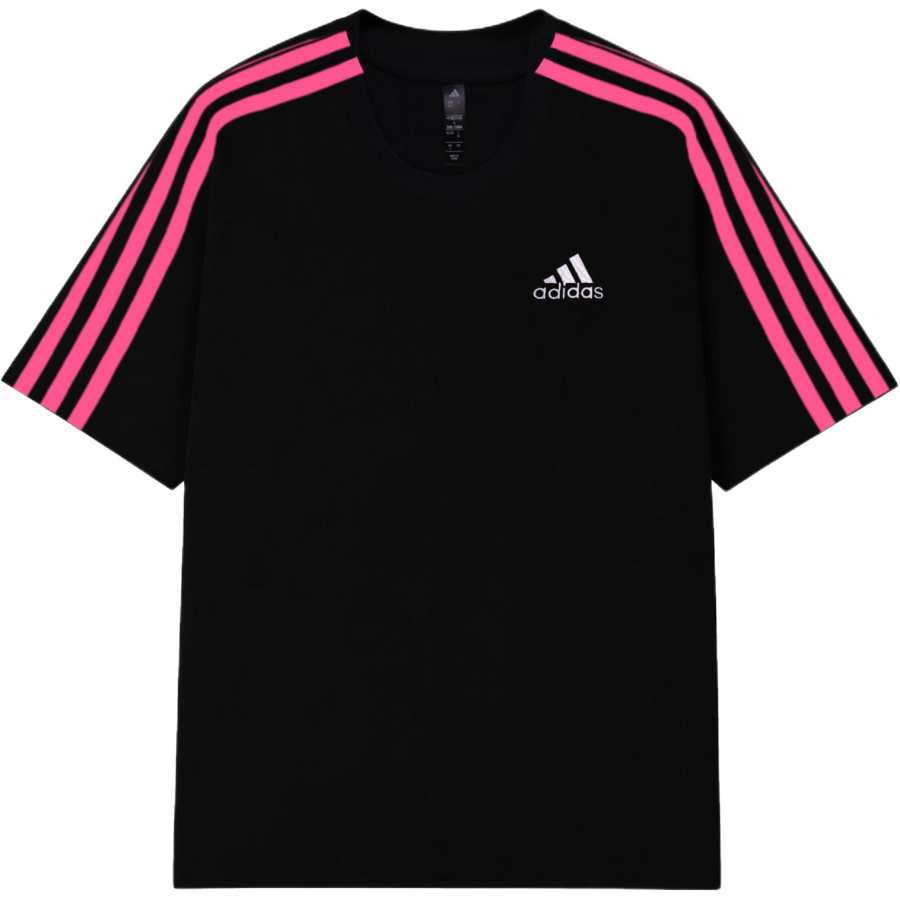 Adidas Adidas MUST HAVES T Shirts Unisex Black Crew Neck Thin Straight Fit