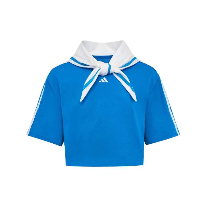 Adidas Adidas Dance T Shirts Women's Bright Blue Navy Collar Moderate Other