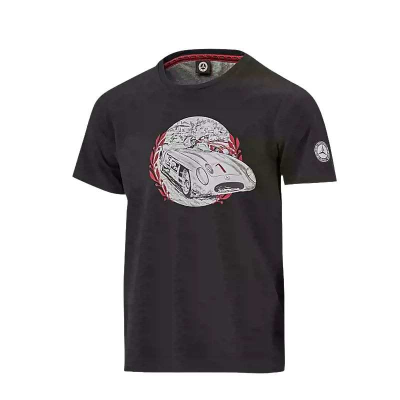 Mercedes-Benz Mercedes Benz T Shirts Men's Black Crew Neck Moderate